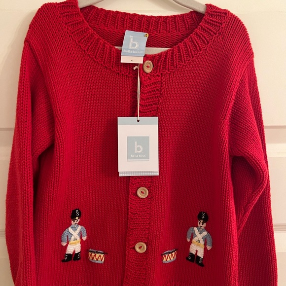 bella bliss Other - Bella Bliss Size 4 Christmas Cardigan Little Drummer Boy